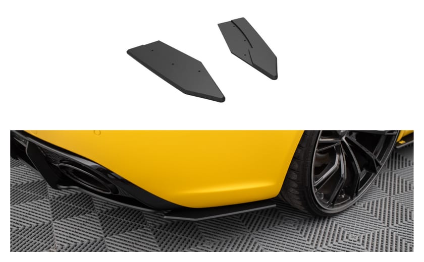 Splitter Audi RS4 B8 Tył Boczne Street Pro Black