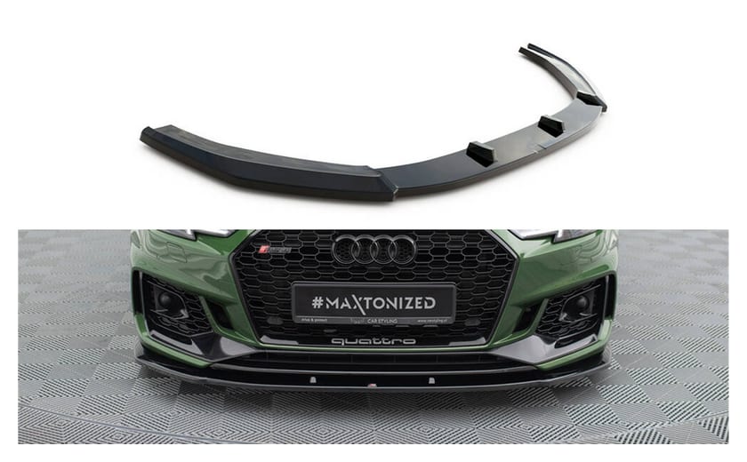 Splitter Audi RS4 B9 przód v.1 Gloss Black