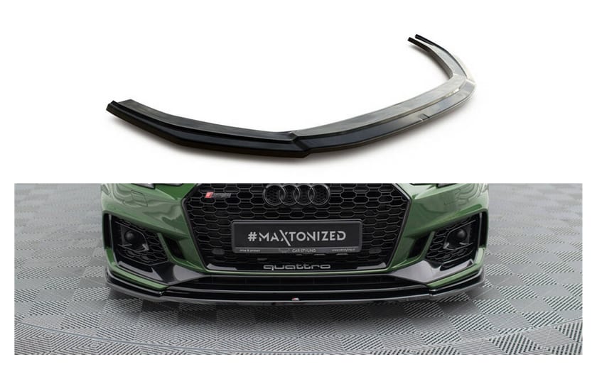 Splitter Audi RS4 B9 przód v.2 Gloss Black
