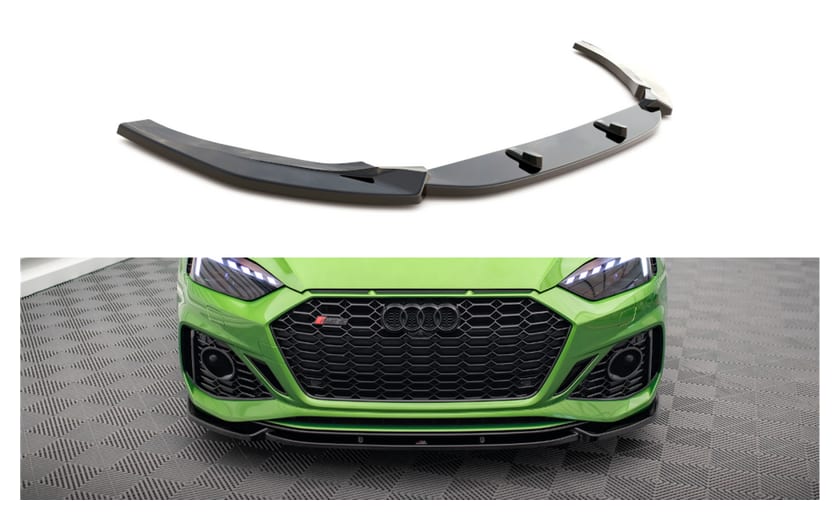 Splitter Audi RS5 F5 Facelift przód v.2 Gloss Black