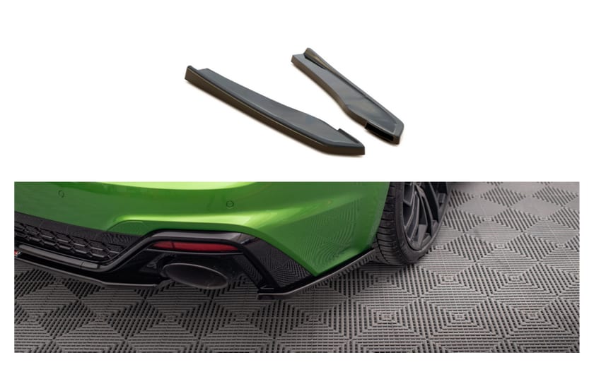 Splitter Audi RS5 F5 Facelift Tył Boczne Gloss Black