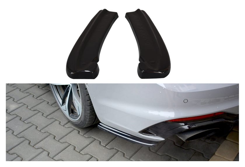 Splitter Audi RS5 F5 Tył Boczne Gloss Black