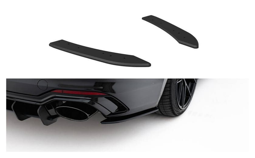 Splitter Audi RS5 F5 Tył Boczne Street Pro Black-Red