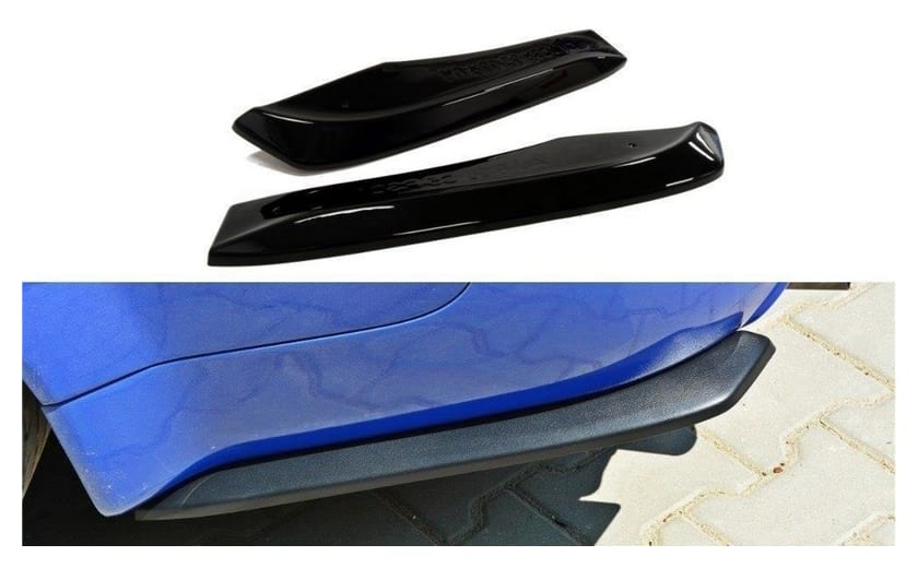 Splitter Audi RS6 C5 Tył Boczne Gloss Black