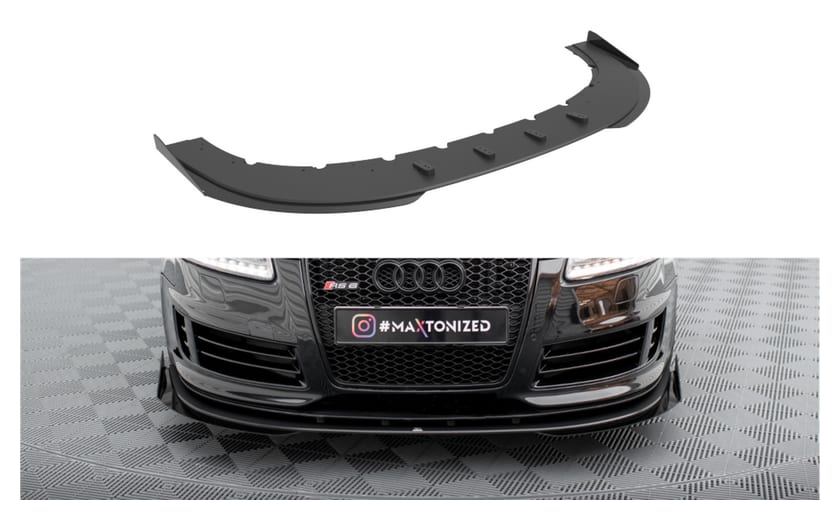 Splitter Audi RS6 C6 Przód Pro + flaps Black-Red