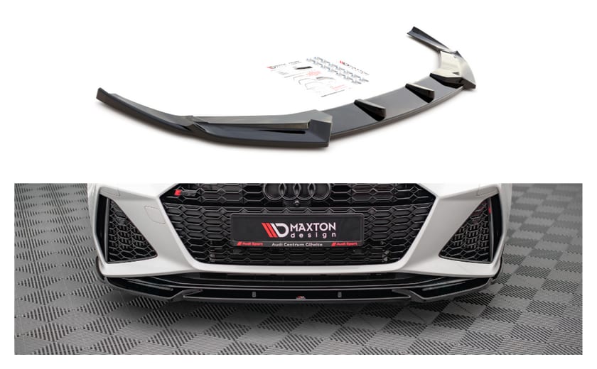 Splitter Audi RS6 RS7 C8 przód v.1 Gloss Black