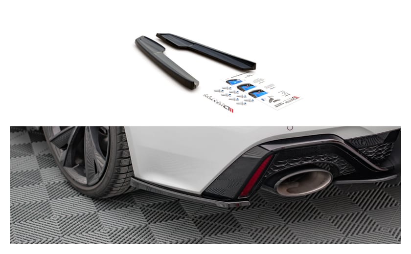 Splitter Audi RS6 RS7 C8 Tył Boczne v.1 Gloss Black