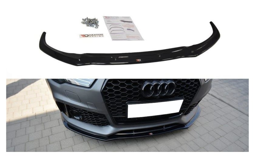 Splitter Audi RS7 Facelift przód v.1 Gloss Black