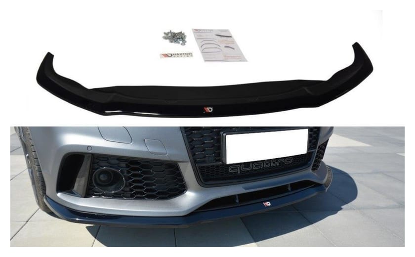 Splitter Audi RS7 Facelift przód v.2 Gloss Black