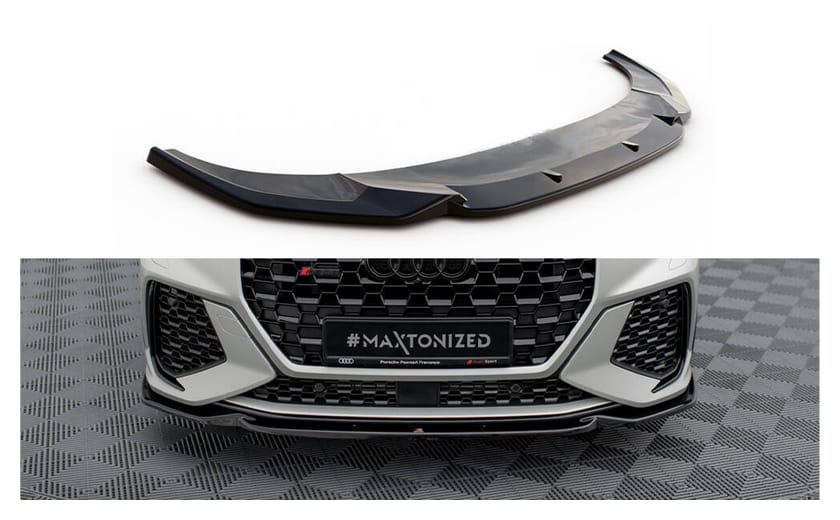 Splitter Audi RSQ3 F3 przód v.1 Gloss Black