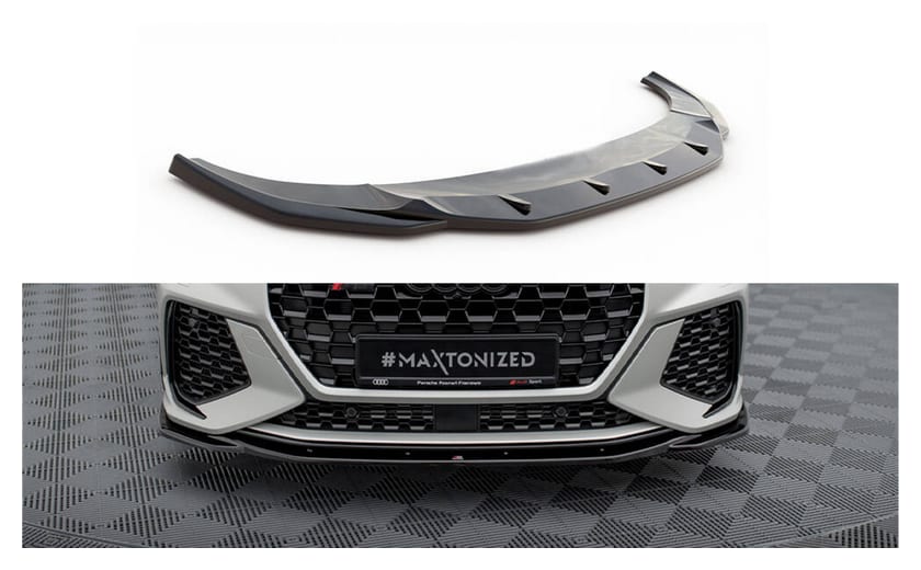 Splitter Audi RSQ3 F3 przód v.2 Gloss Black
