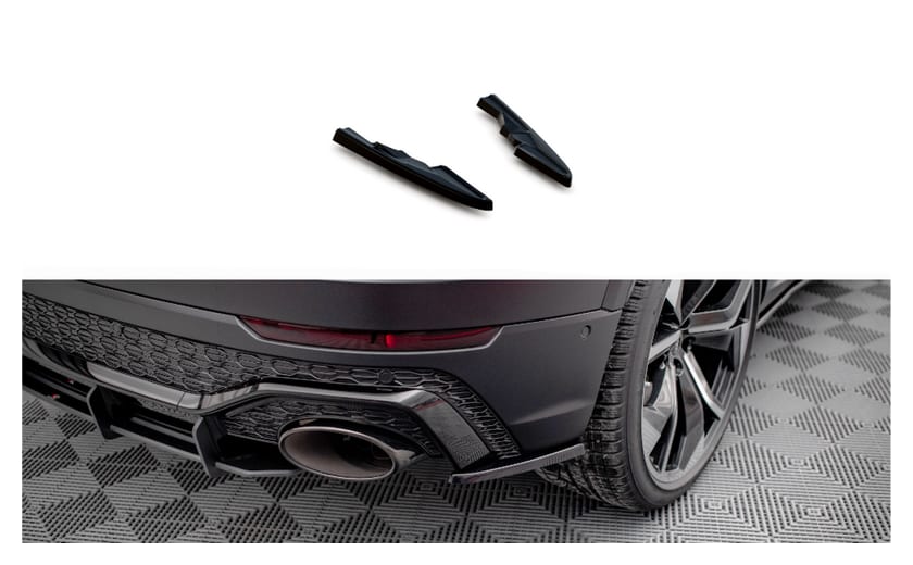 Splitter Audi RSQ8 4M Tył Boczne Gloss Black