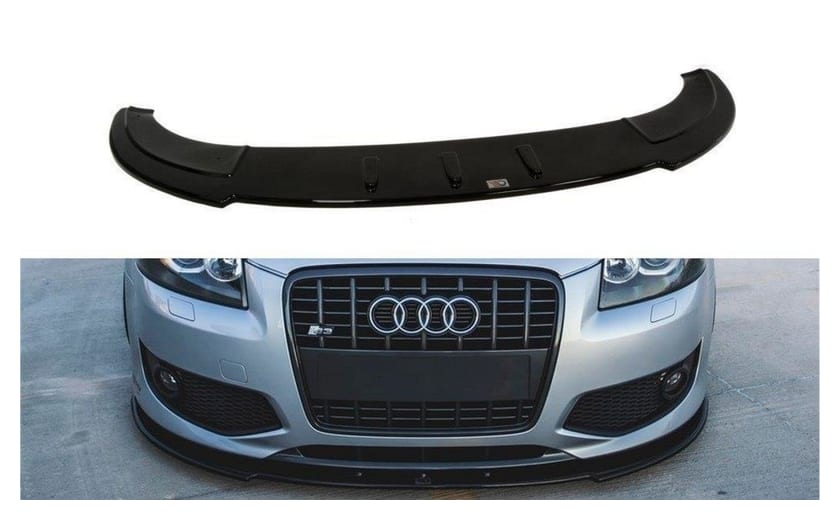 Splitter Audi S3 8P przód Gloss Black