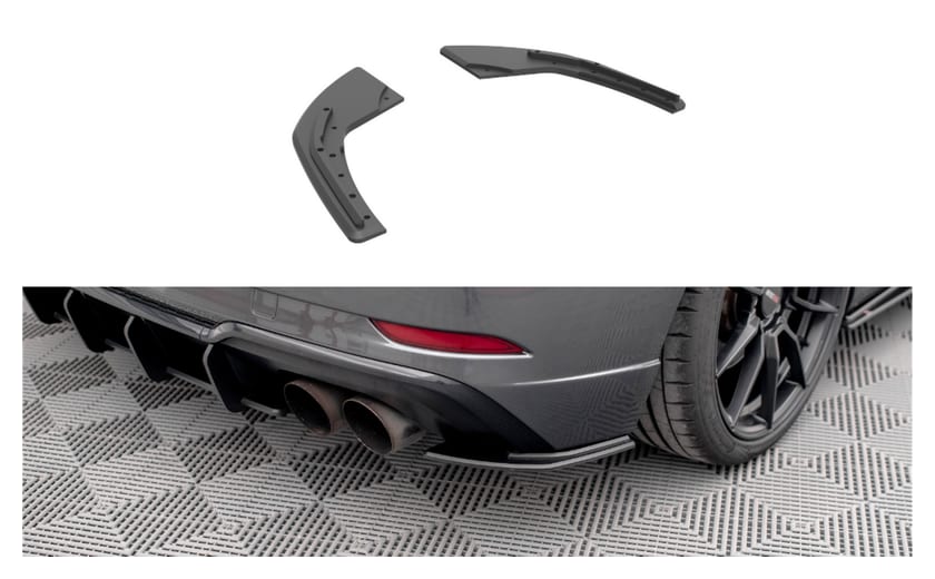 Splitter Audi S3 8V Facelift Tył Boczne Street Pro Black