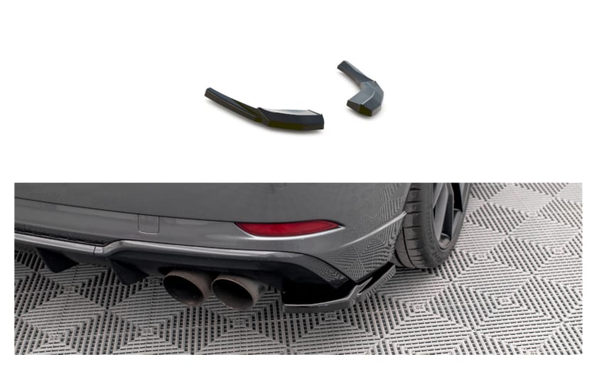 Splitter Audi S3 8V Facelift Tył Boczne v.1 Gloss Black