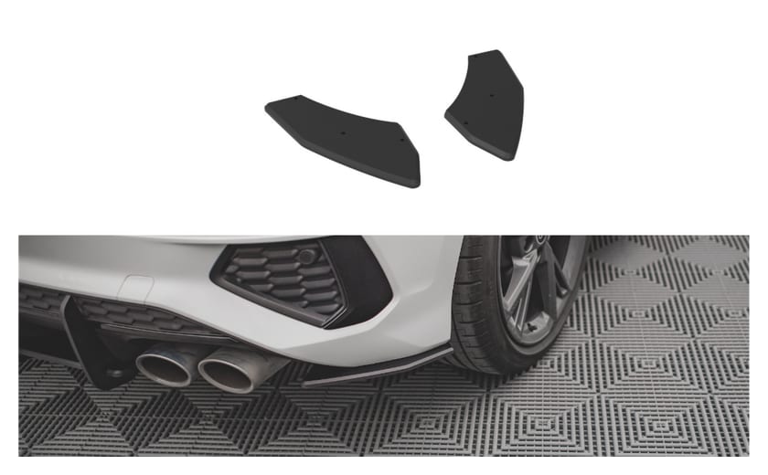 Splitter Audi S3 8Y Tył Boczne Street Pro Black