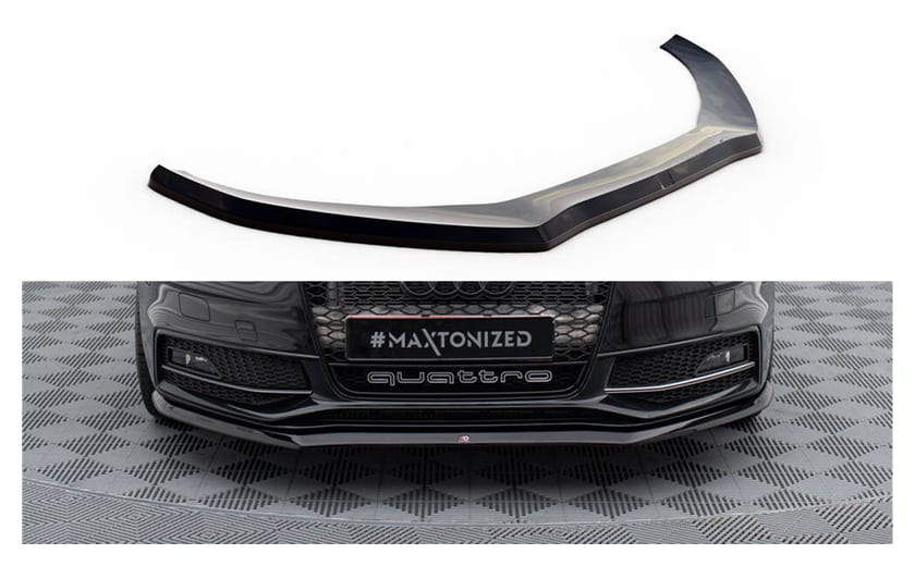 Splitter Audi S4 B8 Facelift przód v.1 Gloss Black