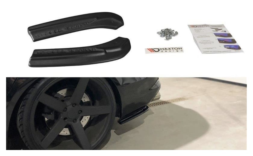Splitter Audi S4 B8 Facelift Tył Boczne Gloss Black