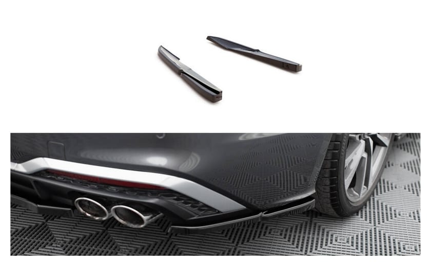 Splitter Audi S5 F5 Facelift Tył Gloss Black