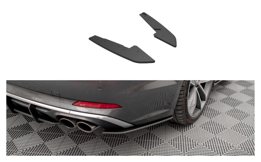 Splitter Audi S5 F5 Tył Boczne Street Pro Black-Red
