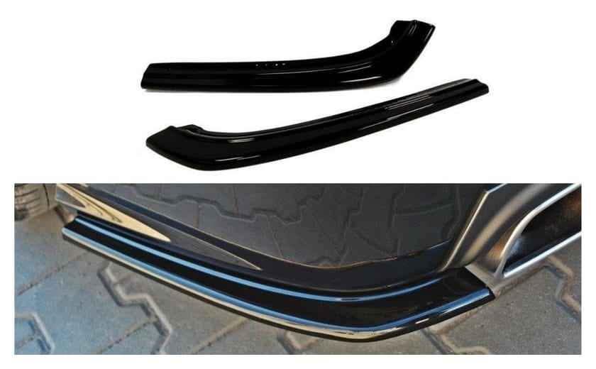 Splitter Audi S8 D3 Tył Boczne Gloss Black