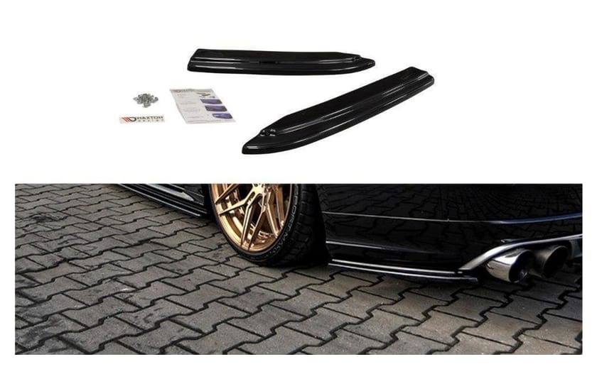 Splitter Audi S8 D4 Facelift Tył Boczne Gloss Black
