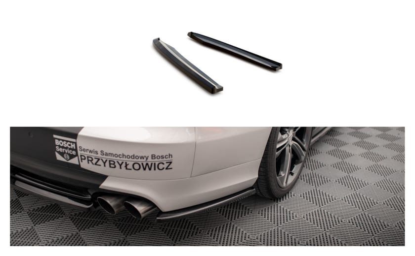 Splitter Audi S8 D4 Tył Boczne Gloss Black