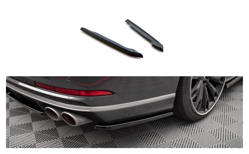 Splitter Audi S8 D5 Tył Boczne Gloss Black