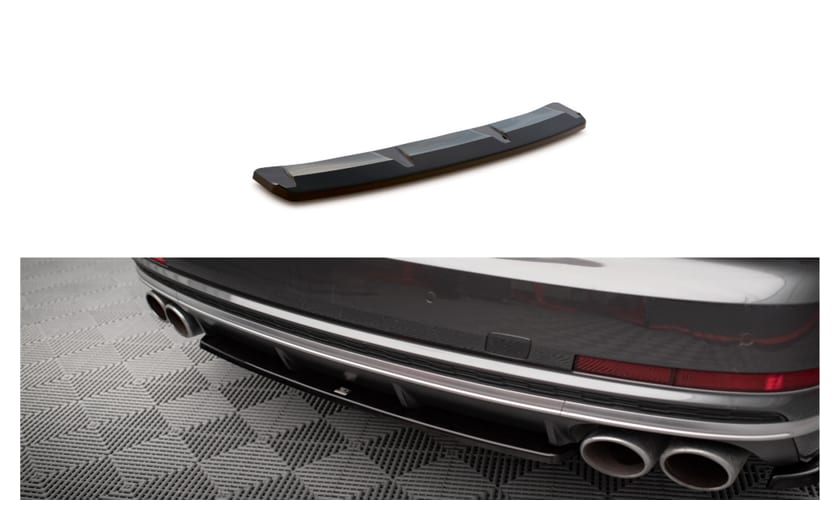 Splitter Audi S8 D5 Tył Środkowy Gloss Black