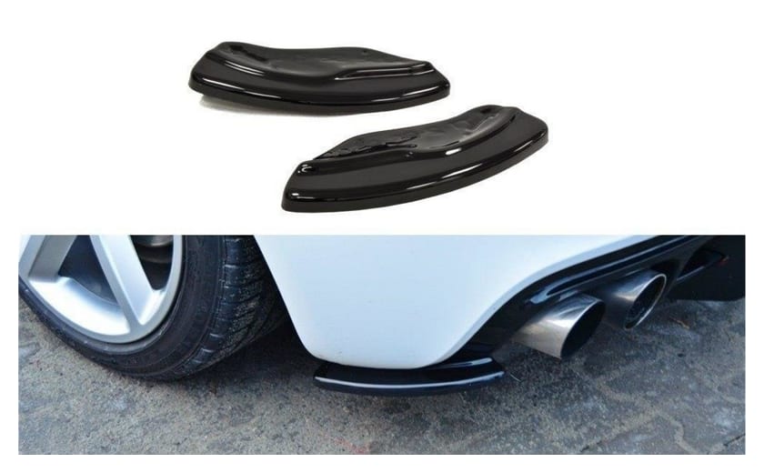 Splitter Audi TT 8J S-Line Tył Boczne Gloss Black