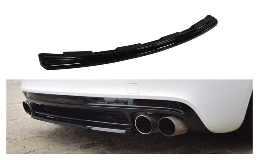 Splitter Audi TT 8J S-Line Tył Środkowy Bez Dyfuzora Gloss Black