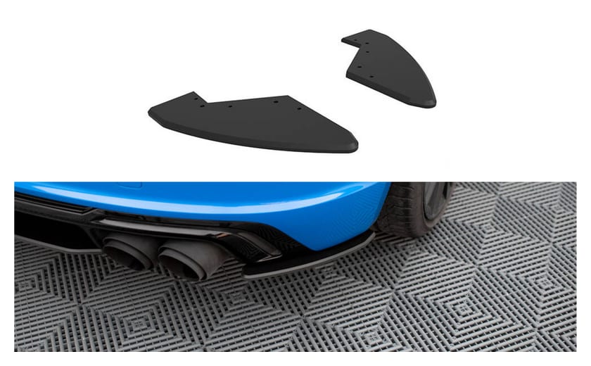 Splitter Audi TT 8S S-Line Facelift Tył Boczne Street Pro Black