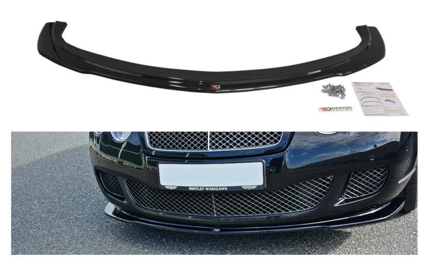 Splitter Bentley Continental GT I przód v.1 Gloss Black