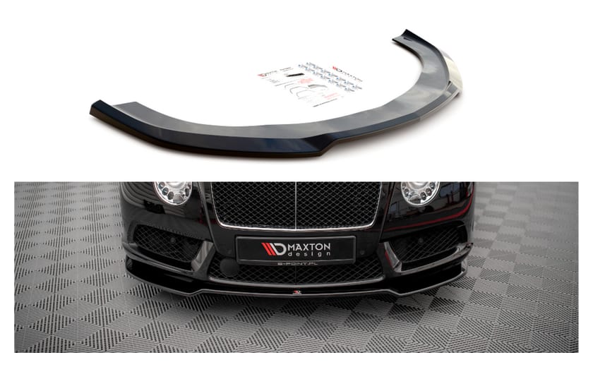 Splitter Bentley Continental GT II V8 S przód v.1 Gloss Black
