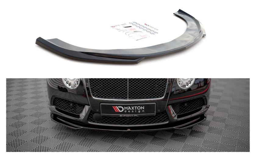 Splitter Bentley Continental GT II V8 S przód v.2 Gloss Black