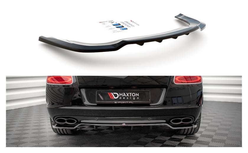 Splitter Bentley Continental GT II V8 S Tył Środkowy z Dyfuzorem Gloss Black