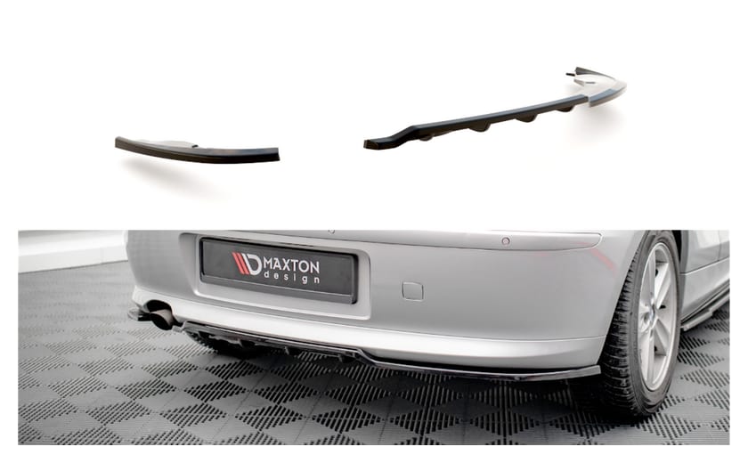 Splitter BMW 1 E81 Facelift Tył Środkowy z Dyfuzorem