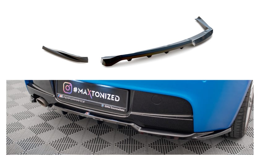 Splitter BMW 1 E87 Facelift M-Pack Tył Środkowy z Dyfuzorem