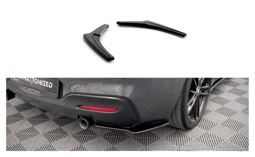 Splitter BMW 1 F20 F21 Facelift Tył Boczne v.2 M-Power Gloss Black