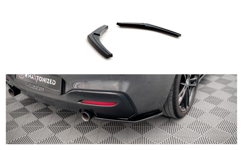 Splitter BMW 1 F20 Facelift Tył Boczne M-Power Gloss Black