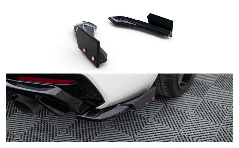 Splitter BMW 1 F20 M-Pack Tył Boczna + Flaps Facelift v.5