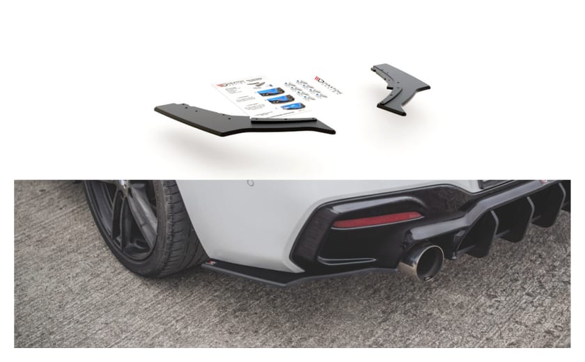 Splitter BMW 1 F20 M140i Tył Boczne Racing Durability v.3 Black-Red