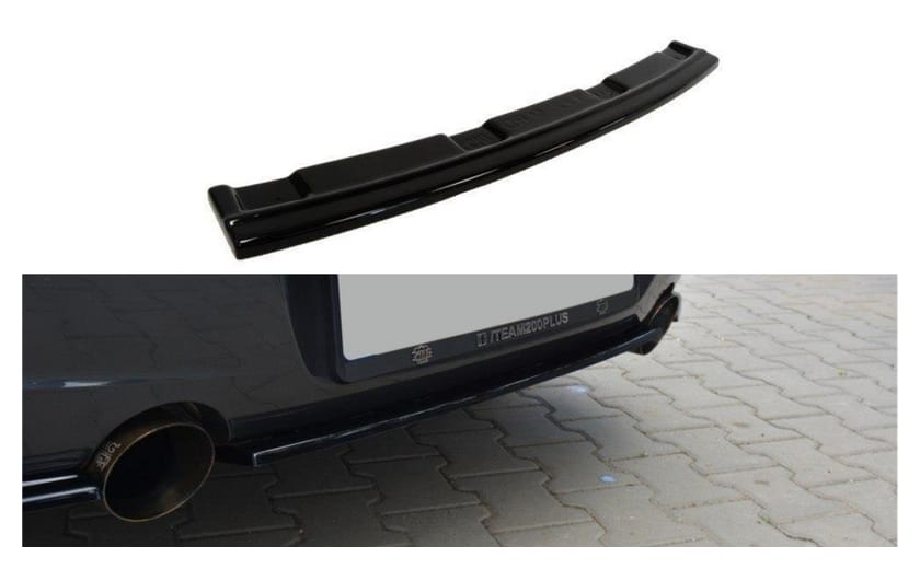 Splitter BMW 1 F20 Tył Środkowy Bez Dyfuzora M-Power Gloss Black