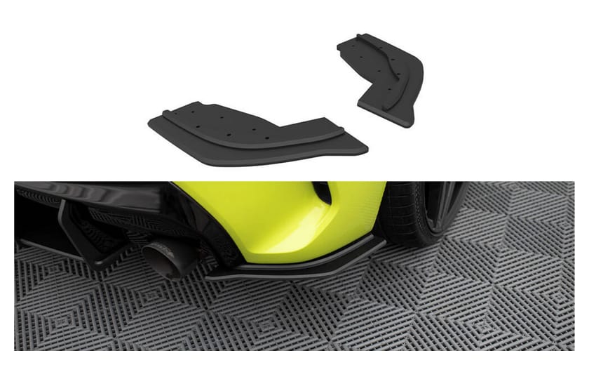 Splitter BMW 1 F40 M-Pack Tył Boczne Street Pro v.1 Black-Red