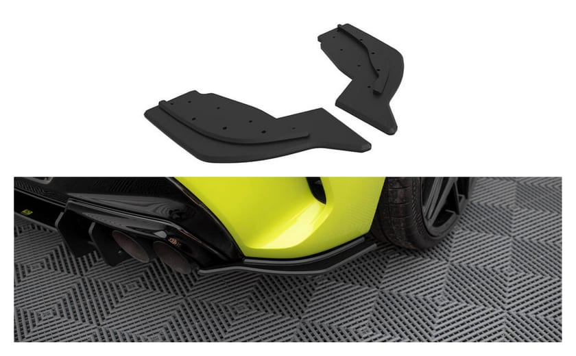Splitter BMW 1 F40 M-Pack Tył Boczne Street Pro v.2 Black-Red