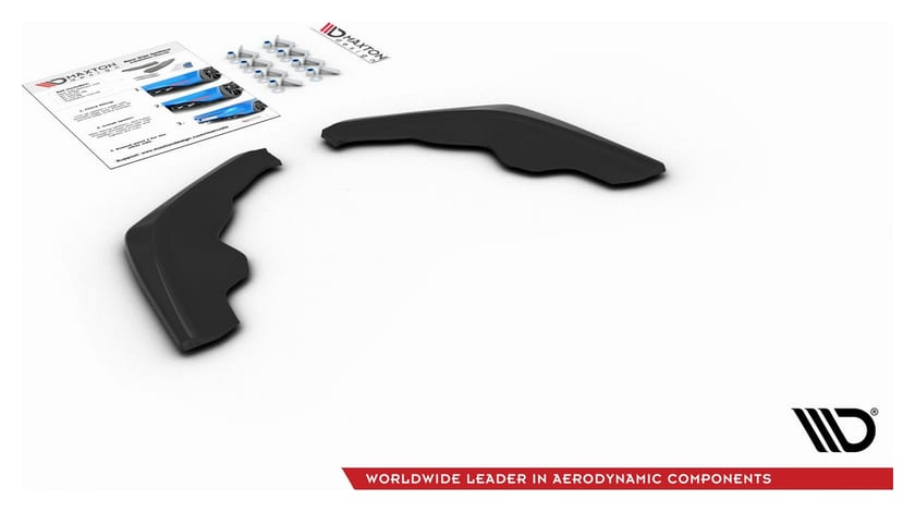 Splitter BMW 1 F40 M-Pack Tył Boczne v.2 Gloss Black