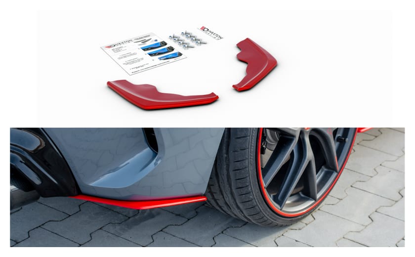 Splitter BMW 1 F40 M-Pack Tył Boczne v.2