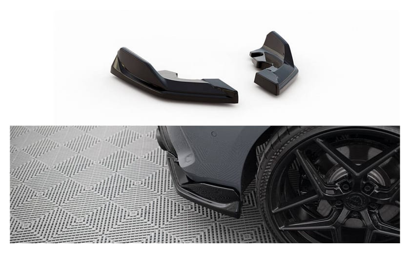 Splitter BMW 1 F40 M-Pack Tył Boczne v.4 Gloss Black