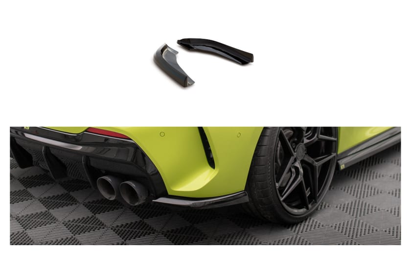 Splitter BMW 1 F40 M-Pack Tył Boczne v.5 Gloss Black