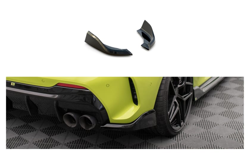 Splitter BMW 1 F40 M-Pack Tył Boczne v.6 Gloss Black
